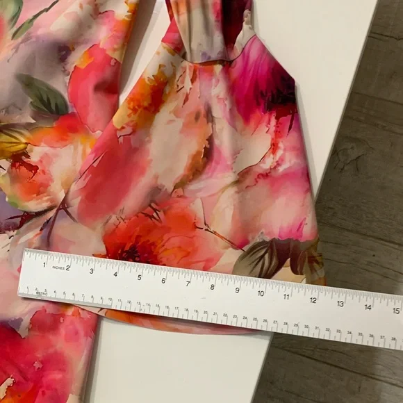 Chiara Boni La Petite Robe Floral Bell-Sleeve Dress (IT 52 / US ~16 / XL)